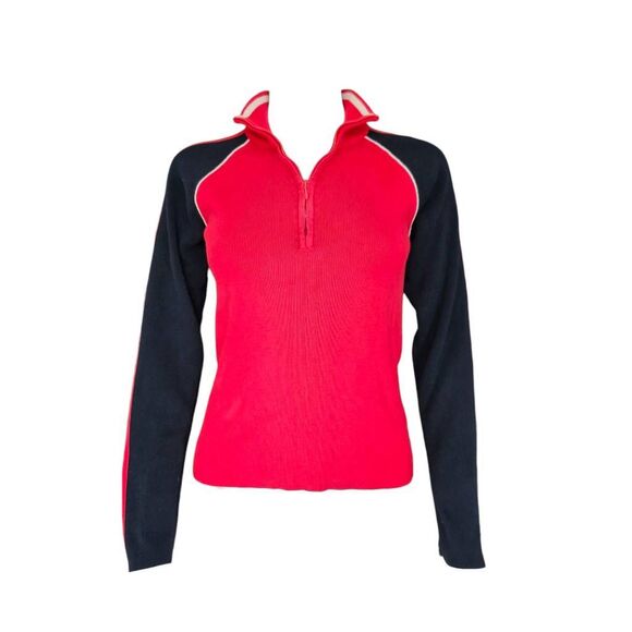 vintage ralph lauren quarter-zip sweater